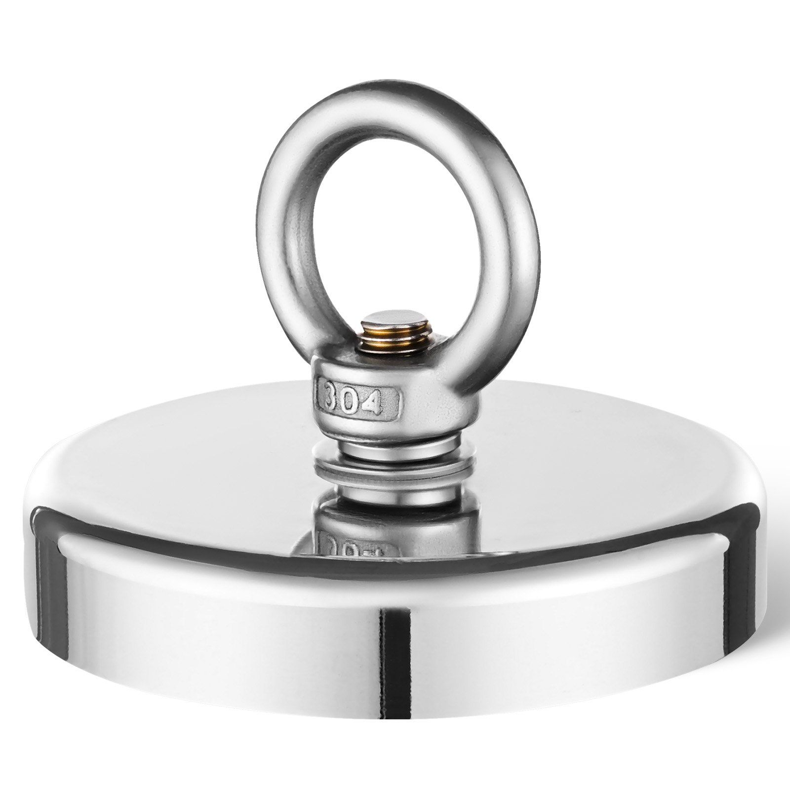 Fishing Magnet, 1000 LBS/454 Kg Pulling Force Super Strong Neodymium Fishing Magnet Fishing Magnet, 1000 LBS/454 Kg Pulling Force Super Strong Neodymium Fishing Magnet